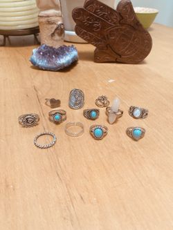 Boho Crystal Rings