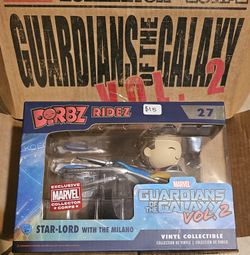 Funko Marvel Dorbz Ridez Star-Lord with the Milano Guardians of the Galaxy Vol 2