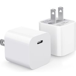 2 Pack - Usb C Adapter Charger Block