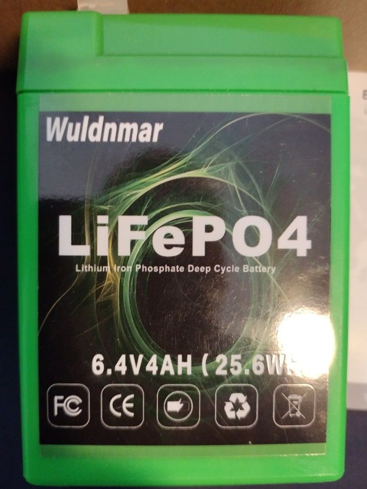 LifePo4 6.4V 4AH Battery X2