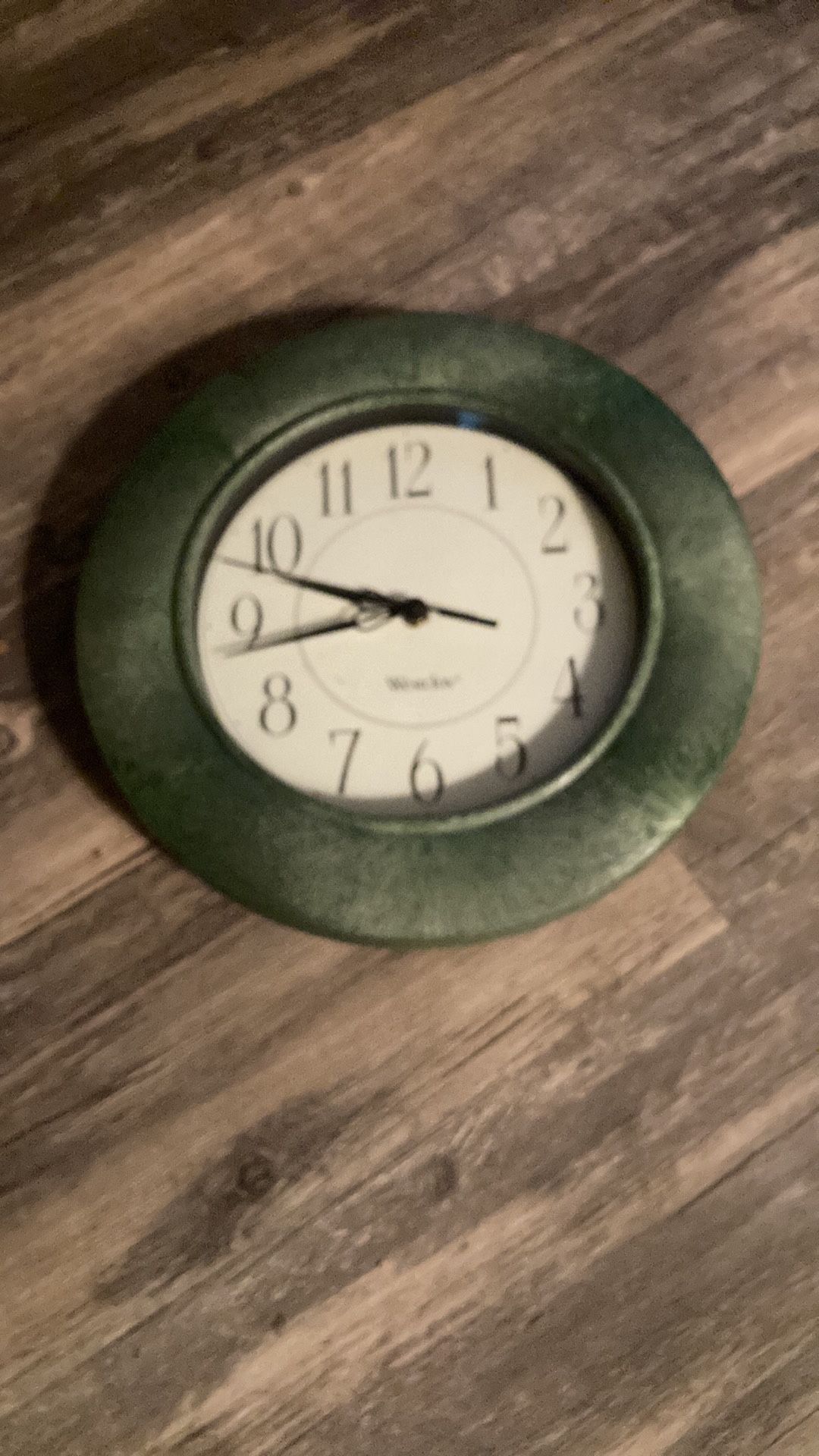 Greenish clock