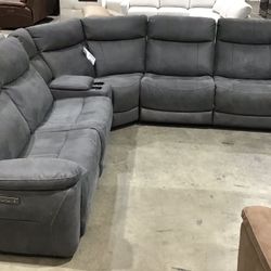 Fabric Reclining Sectional 
