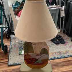 Lamp and fondue pot for sale