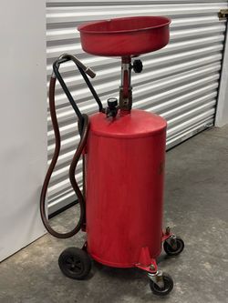 20-gallon portable air-operated waste oil drain tank