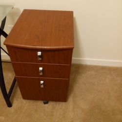 2-drawer wood file cabinet