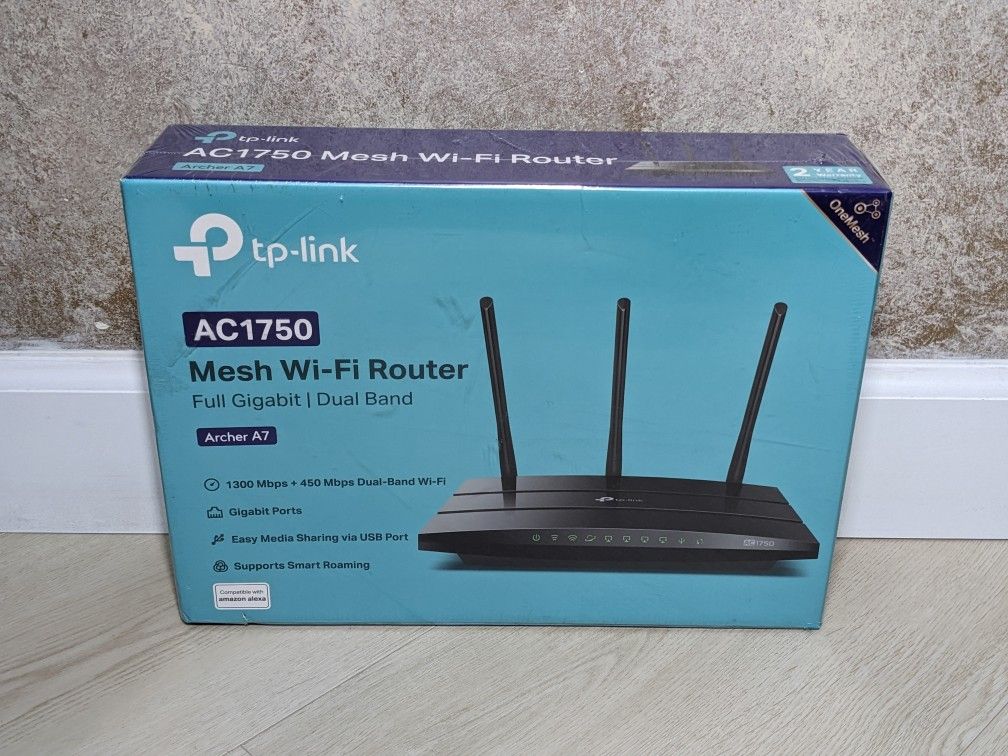 TP-Link AC1750 Mesh Wi-Fi Router Archer A7 - New Sealed