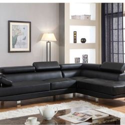Black 🖤 Sectional Sofa **** Seccional Nuevo A Estrenar 