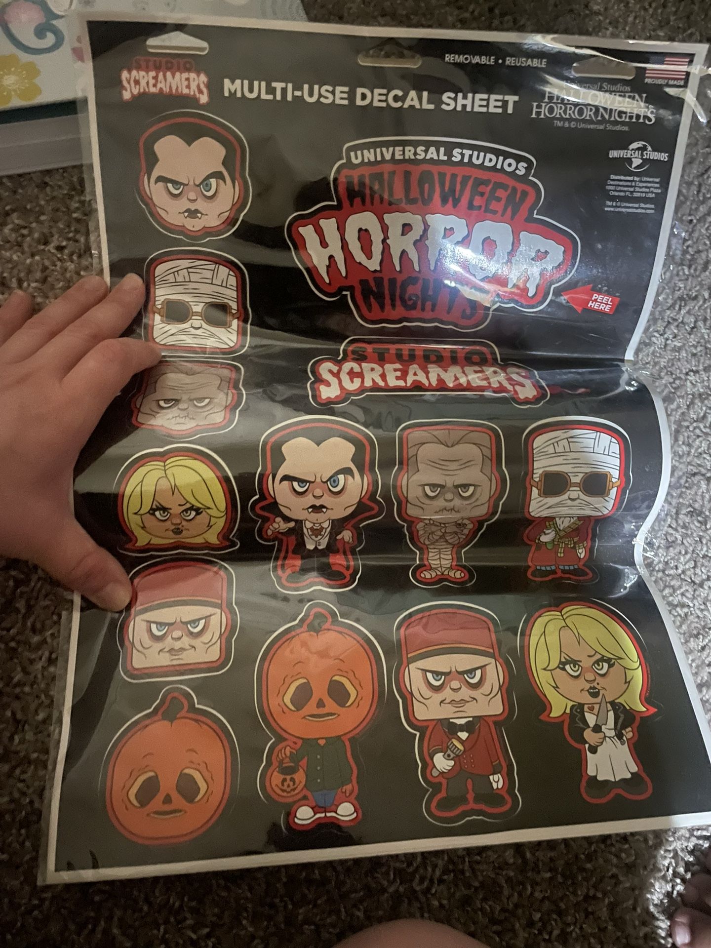 Halloween Horror Nights Multi-purpose Decal Stickers 