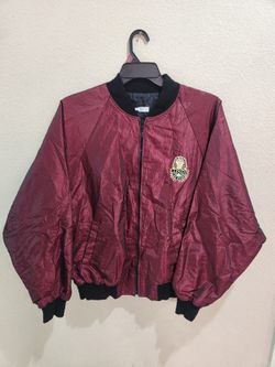 Vintage 1980/90s? Luxor Casino Las Vegas Satin Maroon Bomber Jacket Large Men’s
Pre-owned
100 percent authentic
Ship the same business day
SKU25SP93C4