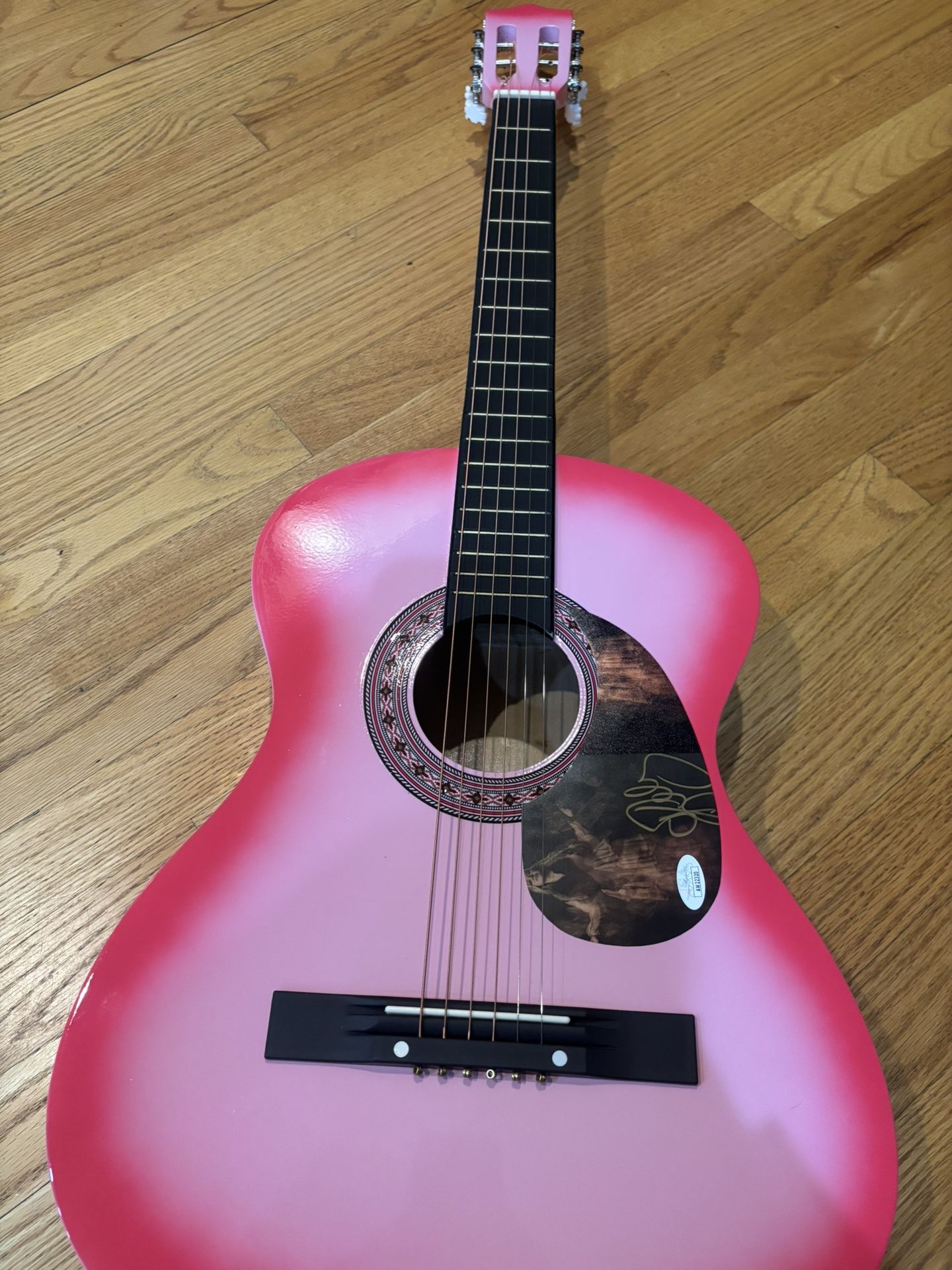 Kelly Clarkson Autographed Acoustic Guitar