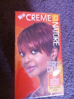 Creme of nature hair color red copper 7.64
