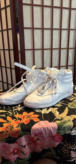 Reebok White High-Top Sneakers Size 12