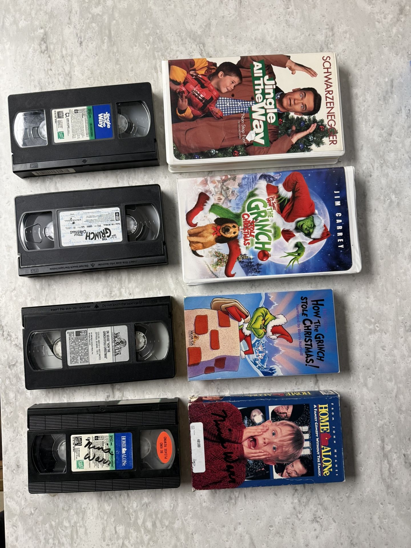 Christmas VHS lot