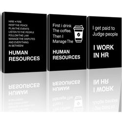 HR Office Decor Human Resources Office Wall Art HR Canvas Prints Framed Artwork
