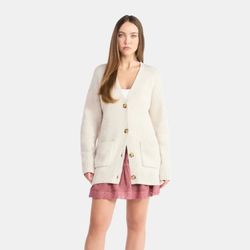 No Boundaries Button-front Grandpa Cardigan,women’s 