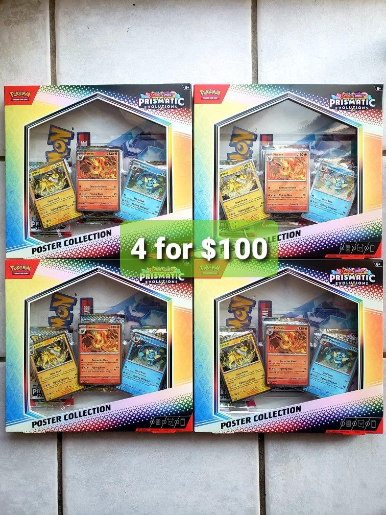 Pokemon Prismatic Evolutions Poster Collection