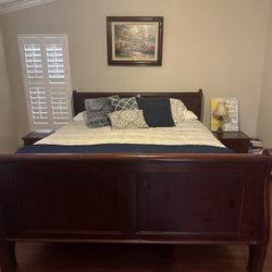 Cherrywood King Bed Set