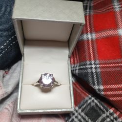 Mozzanite diamond. 3kt Sterling Silver. $375