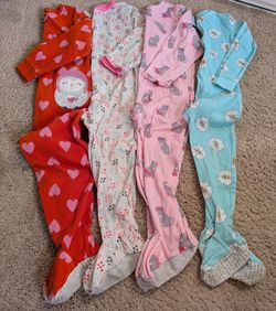 Toddler Footed Pajama Bundle - Size: 4T