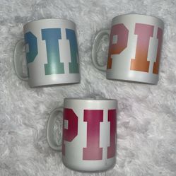 PINK  Victorias Secret 3 Mugs 29oz