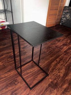 Black small side table