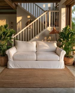 Pottery Barn Comfort Arm Slipcover Sofa