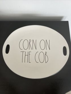 Rae Dunn Corn On The Cob Ceramic Large Serving Platter New