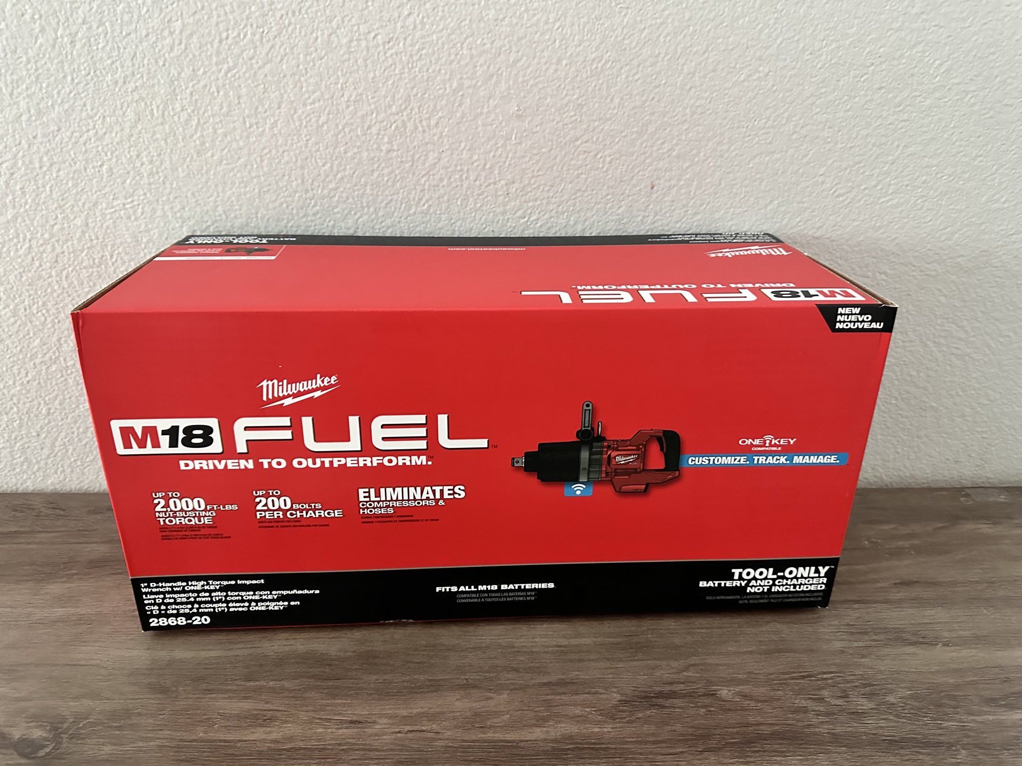 Milwaukee M18 2868-20 1in Impact Wrench Brand New In Box