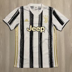 Adidas 2020-21 Juventus Home Soccer Jersey White Black Gold  Mens Small