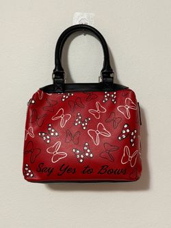 Limited Edition Disney Parks Minnie Mouse Say Yes to Bows Satchel Handbag  Purse