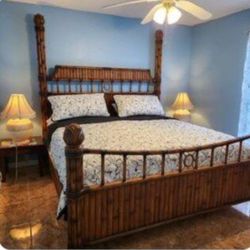 Tommy Bahama Bedframe ( deliver Include In Price ) 