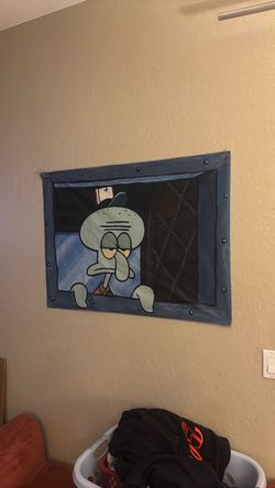 Squidward Tapestry