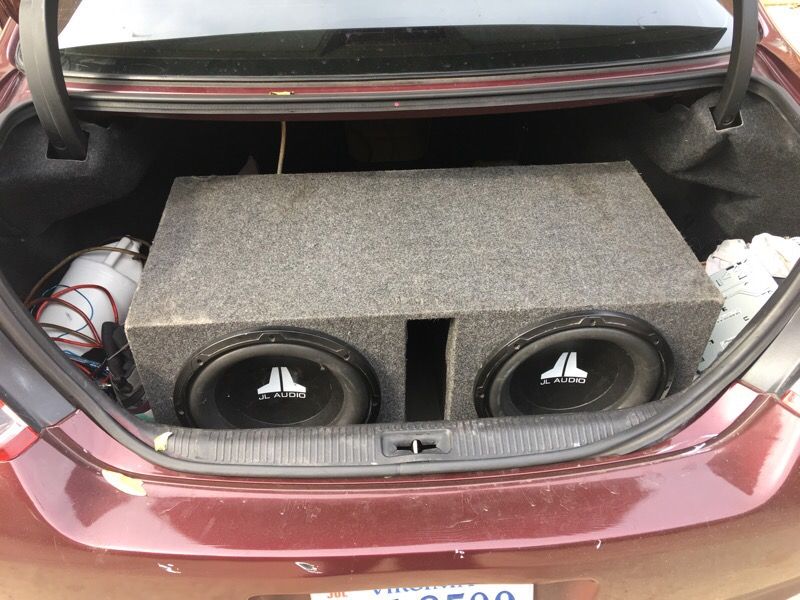 2 12 jl audio in ported box with jl amp