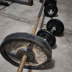 100 Lb Weight Set With Adjustable Dumbbells