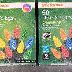 LED COLORED LIGHTS- 4 BOXES- BRAND NEW IN BOX