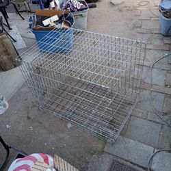 Large Collaspeable Wire Cage With Locking Door