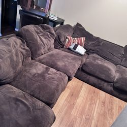 Large Brown Couch