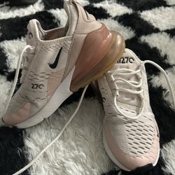 Nike Air Max 270 Women’s Size 5 Beige Pink Running Shoes AH6789-604