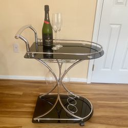 Retro MCM-style Bar Cart