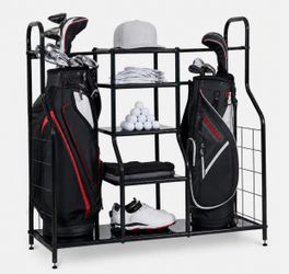 Morvat Double Extra Large Metal Golf Organizer Stand (NEW)
