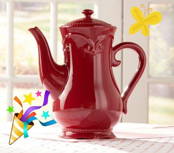 🎀Princess House 🎁Pavilion Berry 🎄🫖 64 oz
Tetera Berry 2pz.