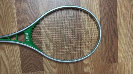 Prince Tennis Racket Green and Silver