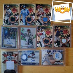 MLB LOT...Numbered Cards,patches,autos