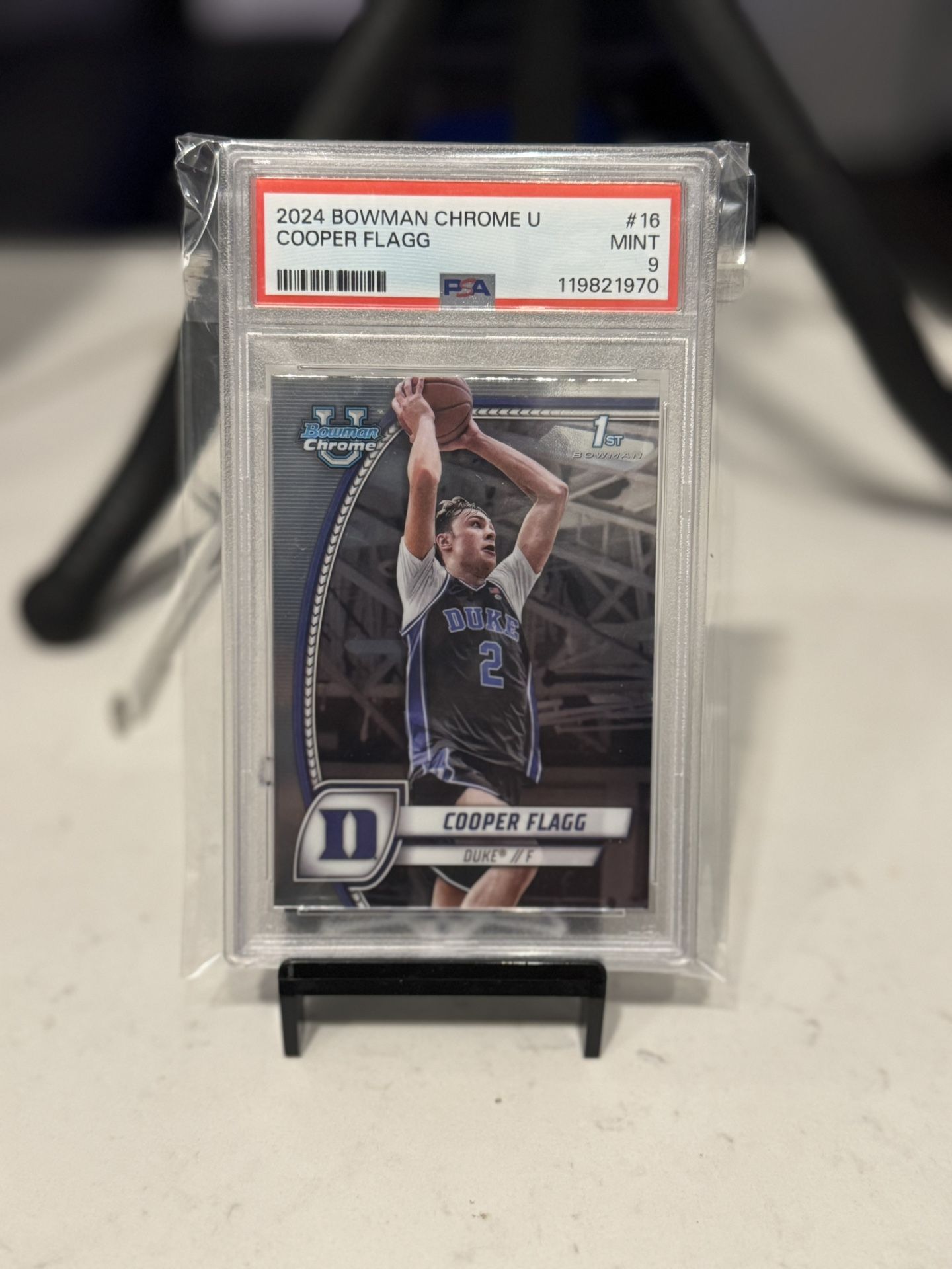 COOPER FLAGG 2024 Bowman Chrome University PSA 9 Mint 1st Bowman Duke