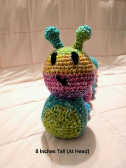 Handmade Crochet Caterpillar Amigurumi Plush