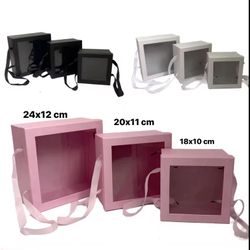 Set Of 3 Square Boxes..4 color Available…$15