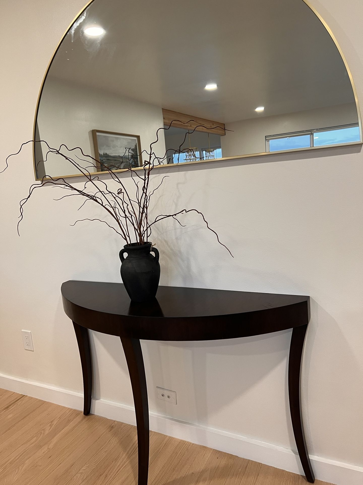 Modern Demilune Consoleb Table