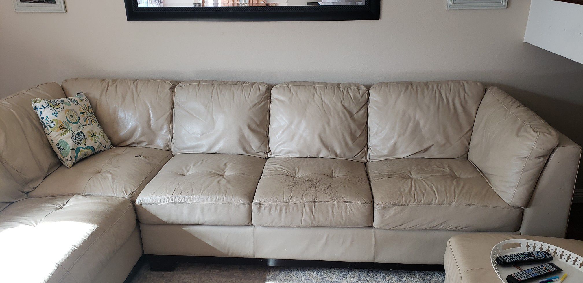 Used Leather Sectional Couch