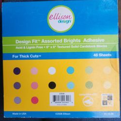 Ellison design... Acid & Lignin Free 6x6" Textured Solid Cardstock Blocks