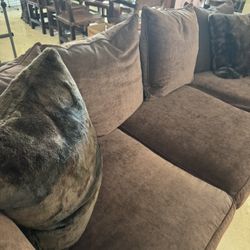 Brown Custom Made Sofa. Rarely Used. 